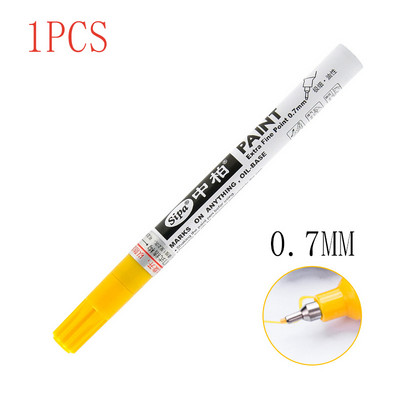 8bojni DIY album Graffti olovka 0,7 mm zlatna višenamjenska visokokvalitetna iglana olovka marker srebrna metalna olovka za popravku auto guma