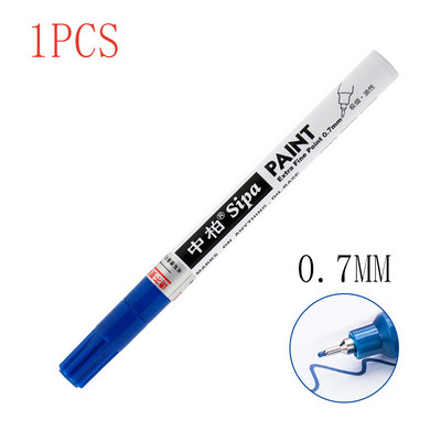 8bojni DIY album Graffti olovka 0,7 mm zlatna višenamjenska visokokvalitetna iglana olovka marker srebrna metalna olovka za popravku auto guma