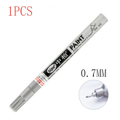 8bojni DIY album Graffti olovka 0,7 mm zlatna višenamjenska visokokvalitetna iglana olovka marker srebrna metalna olovka za popravku auto guma