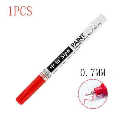 8bojni DIY album Graffti olovka 0,7 mm zlatna višenamjenska visokokvalitetna iglana olovka marker srebrna metalna olovka za popravku auto guma