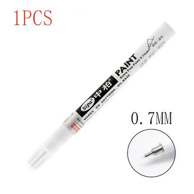 8bojni DIY album Graffti olovka 0,7 mm zlatna višenamjenska visokokvalitetna iglana olovka marker srebrna metalna olovka za popravku auto guma