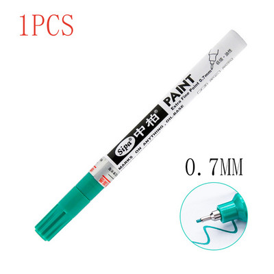 8bojni DIY album Graffti olovka 0,7 mm zlatna višenamjenska visokokvalitetna iglana olovka marker srebrna metalna olovka za popravku auto guma