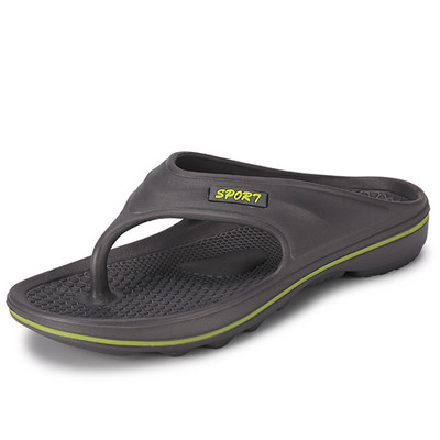 Ngouxm Ljetne mladenačke papuče velike veličine Muške masažne neklizajuće hladne vanjske japanke Prozračne sandale s debelim potplatom