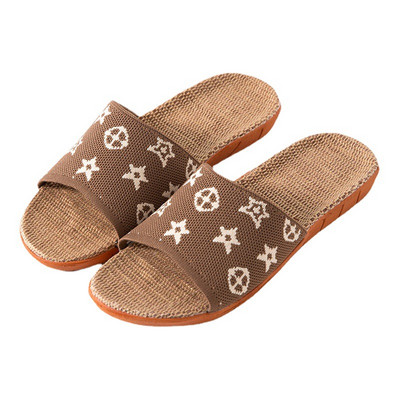 Suihyung ljetne kućne lanene papuče za muškarce, različiti stilovi, udobne, prozračne tobogane s otvorenim prstima, neklizajuće ravne muške lanene japanke