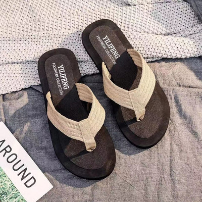 Ανδρικές καλοκαιρινές σαγιονάρες Casual ριγέ παντόφλες Ανδρικά αντιολισθητικά πέδιλα παραλίας Zapatos Hombre παντόφλες μπάνιου Χονδρική ανδρικά παπούτσια