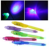 5 komada/lot Višenamjenska špijunska olovka s nevidljivom tintom Ugrađena UV svjetiljka Čarobni marker Olovka za tajne poruke