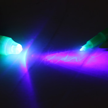 5 υπολογιστές/παρτίδα Πολυλειτουργικό αόρατο μελάνι Spy Pen Ενσωματωμένο σε UV φως Checkout Magic Marker Secret Message Pen