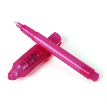 5 бр./партида Многофункционална шпионска писалка с невидимо мастило, вградена UV светлина, магически маркер, писалка за секретни съобщения