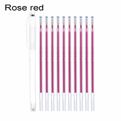 1 rinkinio papildymas Dovanų rašiklio dėklas Dingstantis rašiklio audinio žymeklis rūbų užpildai PU odos siuvimo karštas įvyniojimas išnyks