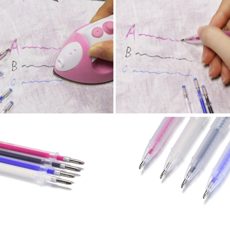 1 rinkinio papildymas Dovanų rašiklio dėklas Dingstantis rašiklio audinio žymeklis rūbų užpildai PU odos siuvimo karštas įvyniojimas išnyks