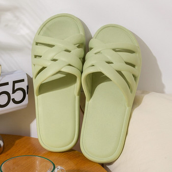 Feslishoet Дамски чехли за баня Неплъзгащи се EVA пързалки за душ Сандали Релефни летни обувки за басейн, подходящи за закрито или открито