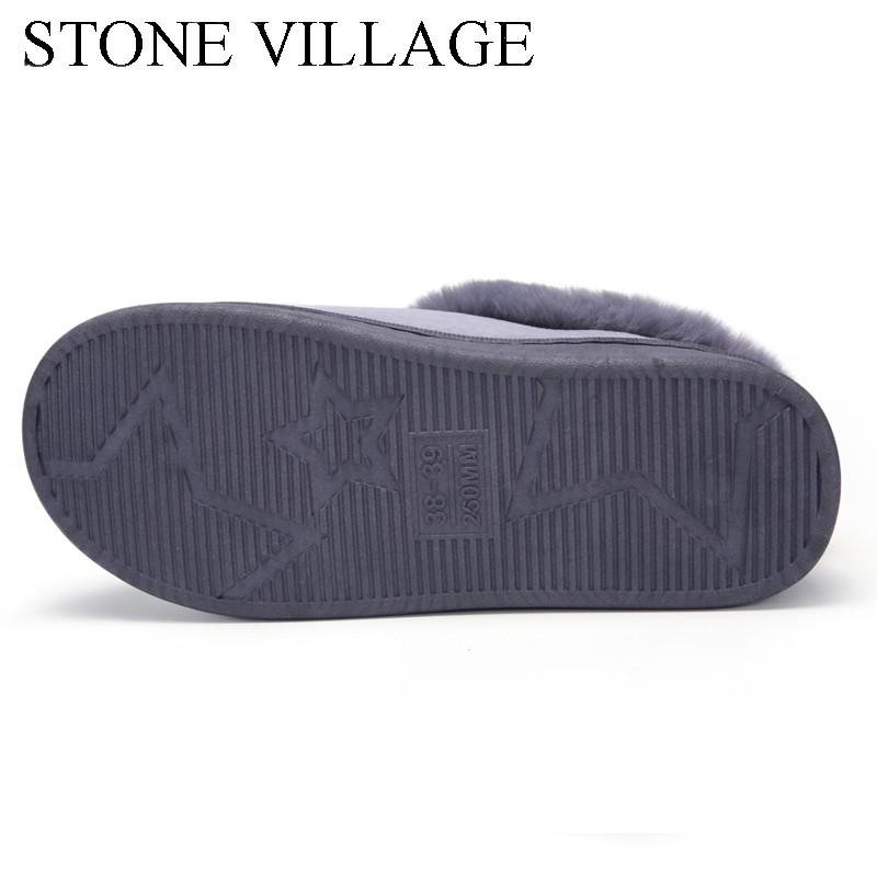 Pamučne ženske papuče Novi dolazak Tople plišane zimske krznene papuče u obliku srca Meke cipele za zatvorene ravne s kućnim papučama