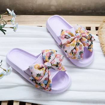 Дамски домашни чехли 2023 Летни обувки за баня Плъзгачи против хлъзгане Направи си сам флорални дамски чехли в облак Дамски плажни сандали