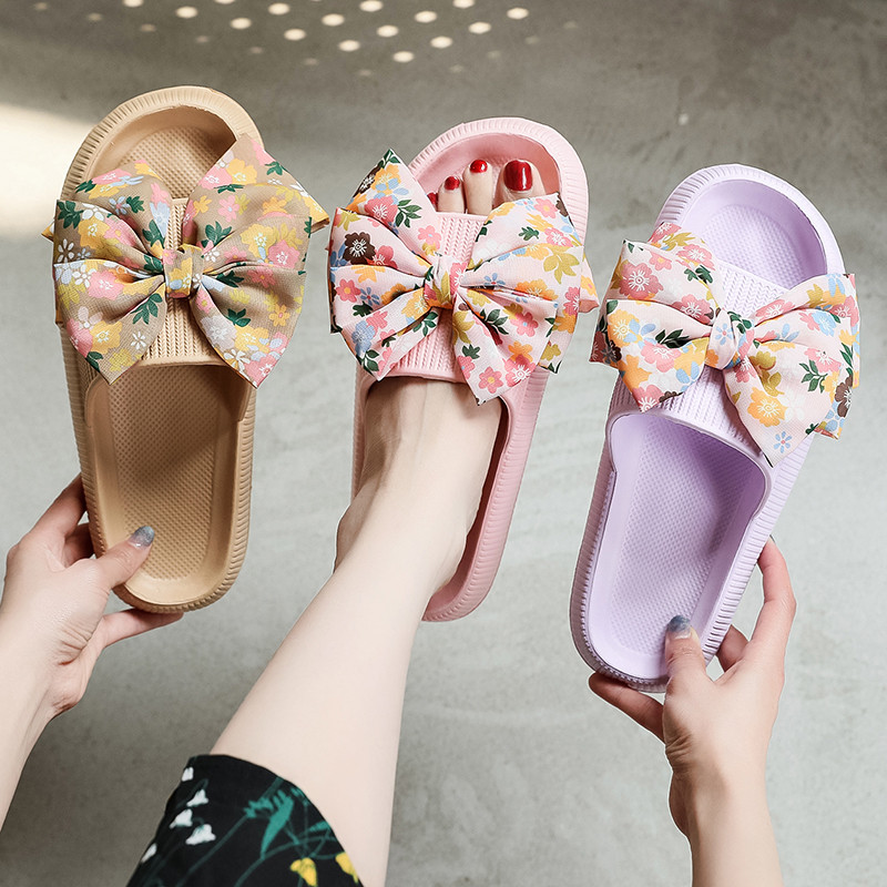 Ženske kućne papuče 2023. Ljetne cipele Kupaonske protuklizne tobogane Diy Cvjetne ženske papuče u obliku oblaka Ženske sandale za plažu