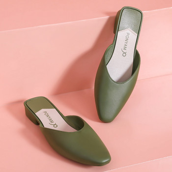 Мъжки обувки Най-висококачествени дамски чехли с остри пръсти Дамски пластмасови летни външни дамски домашни обувки с пързалки Zapatilla Mujer