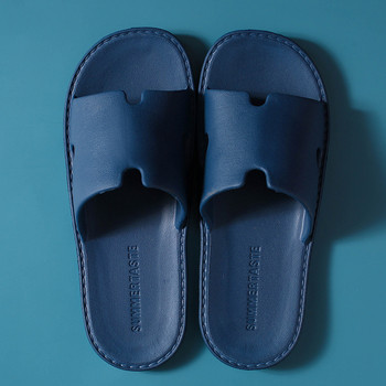 Нови домашни чехли Мъжки летни меки удобни неплъзгащи се джапанки Чехли за баня Плоски обувки Вътрешни хотелски сандали Пързалка 2023