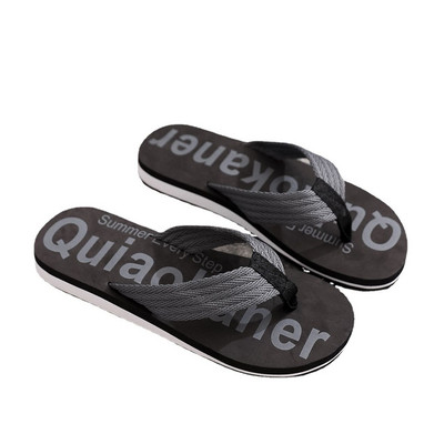 Ανδρικές καλοκαιρινές παντόφλες σαγιονάρες Μαύρα αντιολισθητικά ανδρικά σανδάλια υφασμάτινο κορδόνι παπουτσιών εξωτερικού χώρου Ανδρικά εύκαμπτα παπούτσια Chanclas Hombre