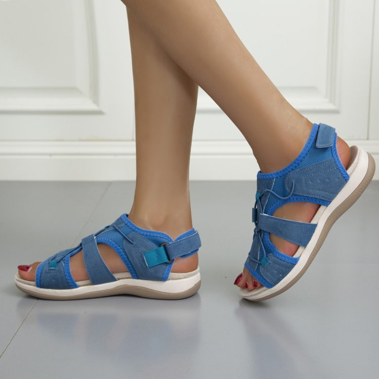 Cipele za žene Sandale 2022. Nova modna ležerna ženska sandala Udobne okrugle cipele s otvorenim prstima Ravne ljetne ženske cipele za sandale za plažu