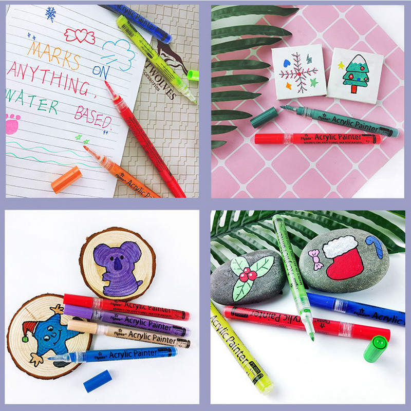 Pixuri cu cerneală acrilică Marcatori de vopsea Pen Pix pentru schimbarea culorii clubului de golf Cu protecție solară puternică Acoperire impermeabilă Putere Accesorii de golf