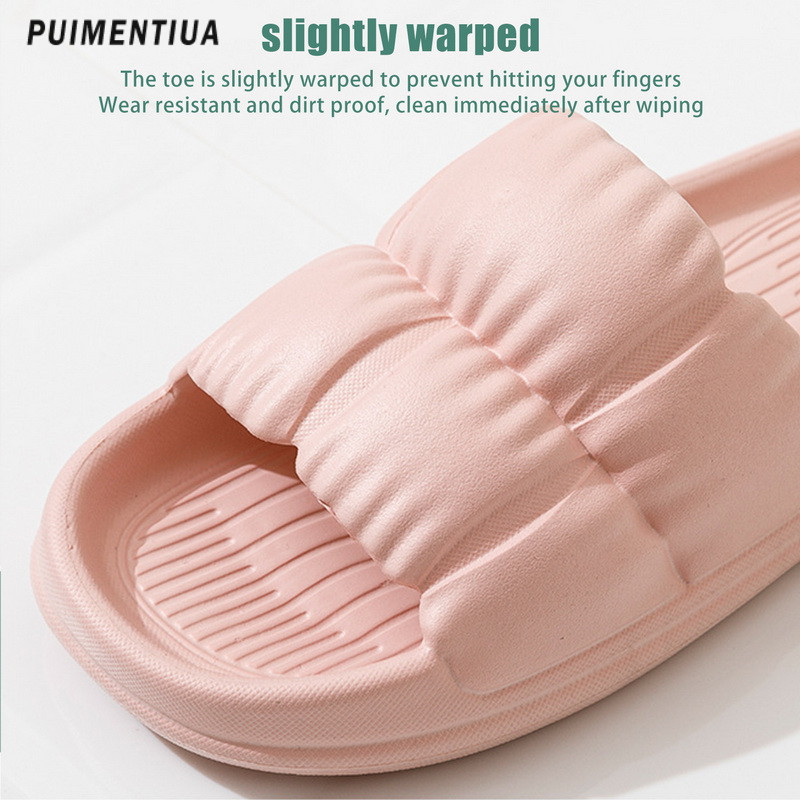 2022 Fashion Bath Meeste sussid Paksu põhjaga Avaleht Plätud Mugavad Naised Mehed Suvel Pehme Eva Kerged Pilved Sussid