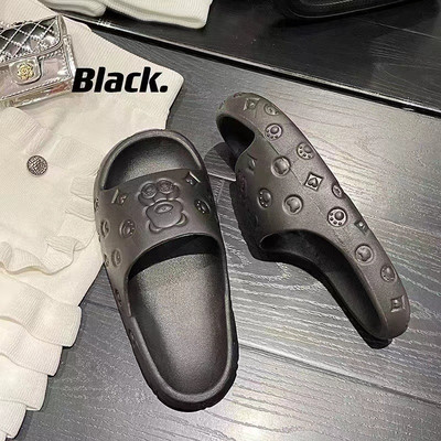 Papuče Ženske papuče sa slatkim medvjedom iz crtića Modne kućne neklizajuće sandale s platformom Otporne na habanje Papuče s jednom riječi koja apsorbiraju udarce