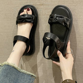 2023 Ženske sandale Medicinska moda Ženske cipele 2023 Platnene platforme Otvoreni prsti Klompe s petom Muffin cipele Ženske sandale