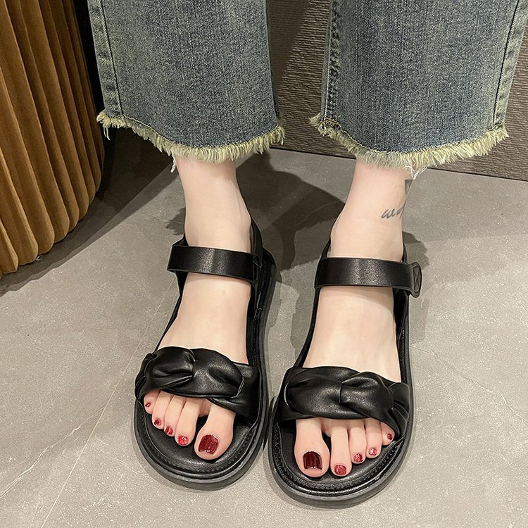 2023 Ženske sandale Medicinska moda Ženske cipele 2023 Platnene platforme Otvoreni prsti Klompe s petom Muffin cipele Ženske sandale