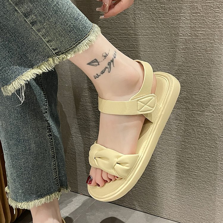 2023 Ženske sandale Medicinska moda Ženske cipele 2023 Platnene platforme Otvoreni prsti Klompe s petom Muffin cipele Ženske sandale