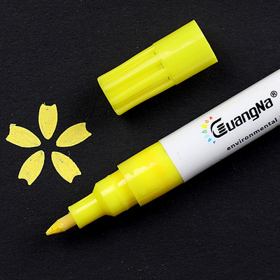 0,7 mm akrila krāsas marķieris Detalizēts marķējums Krāsu krāsas pildspalvas keramikas akmens stikla porcelāna krūzei koka auduma audekla marķierim