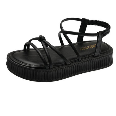 Ravne sandale Ženske cipele Otvoreni prsti Neklizajuće meke sandale Ženske ležerne rimske sandale Ženske cipele s platformom za plažu Ženske cipele