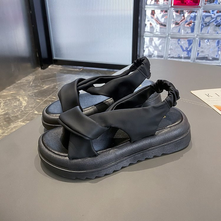 Sandale Ženske 2023 Nove sandale s platformom Ljetne ženske modne PU lagane sandale s kopčom Sandale s platformom na petu Ženske cipele