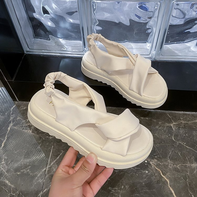 Sandale Ženske 2023 Nove sandale s platformom Ljetne ženske modne PU lagane sandale s kopčom Sandale s platformom na petu Ženske cipele