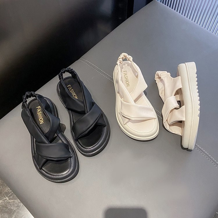 Sandale Ženske 2023 Nove sandale s platformom Ljetne ženske modne PU lagane sandale s kopčom Sandale s platformom na petu Ženske cipele