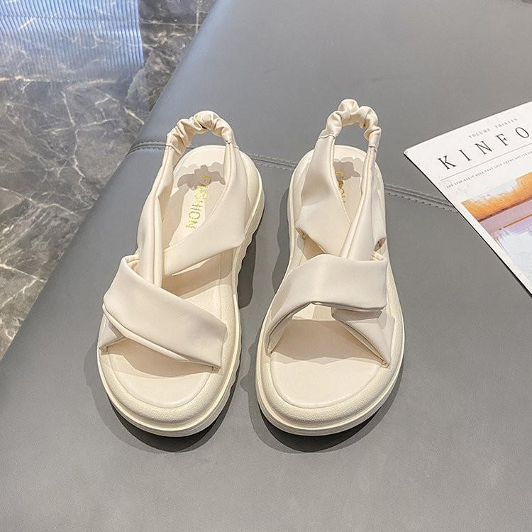 Sandale Ženske 2023 Nove sandale s platformom Ljetne ženske modne PU lagane sandale s kopčom Sandale s platformom na petu Ženske cipele