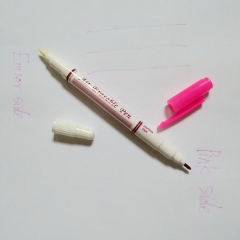 JHG 2 маркера за страничен бод Разтворим кръстат бод Вода Въздушна изтриваема писалка Втулка с мастило Маркери за тъкани Маркиращи химикалки Направи си сам Инструмент за ръкоделие
