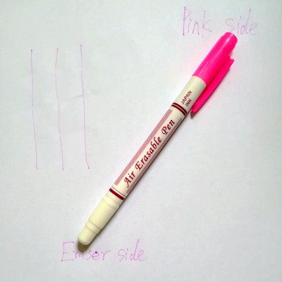 JHG 2 külgpiste markerid lahustuvad ristpistes vesi õhuga kustutatav pliiats, tihendiga tindiga riidemarker märgistuspliiatsid DIY näputöö tööriist