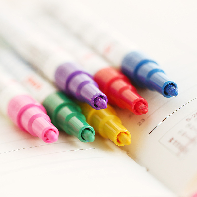 1gab. Pastāvīgas krāsas krāsas marķiera pildspalva smalka uzgaļa eļļas bāze, necaurspīdīga zīme uz jebko Riepa Koksnes CD metāla zāles audums Paraksts F860