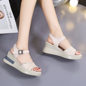 Γυναικεία σανδάλια Πλατφόρμα Παπούτσια Flat Wedges Ανοιχτή Καλοκαιρινή Ψηλά Τακούνια Γυναικεία Fish Mouth Fashion Casual Woman Σανδάλια παραλίας