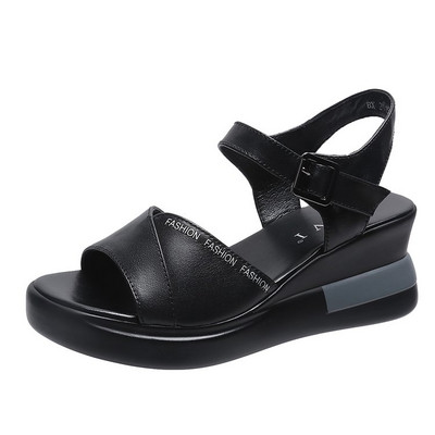 Naiste sandaalid platvormkingad Lamedad kiilud avatud varbaga Suvised kõrged kontsad Naiste kalasuu mood vabaaja naiste rannasandaalid