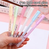 Tekuće ljepilo u štapiću Snažno prianjanje Kreativna plastična školjka za djecu Oprema za nanošenje tekućeg ljepila u obliku olovke Crtež u štapiću ljepila