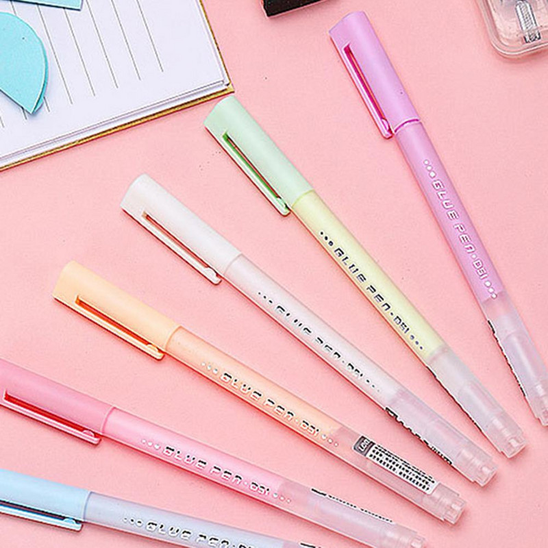 Tekuće ljepilo u štapiću Snažno prianjanje Kreativna plastična školjka za djecu Oprema za nanošenje tekućeg ljepila u obliku olovke Crtež u štapiću ljepila