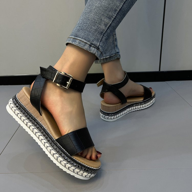 Ženske sandale na tanke letve Ljetne cipele na visoku petu 2023. Moda, jednostavne sandale s otvorenom platformom Cipele za ženske sandale