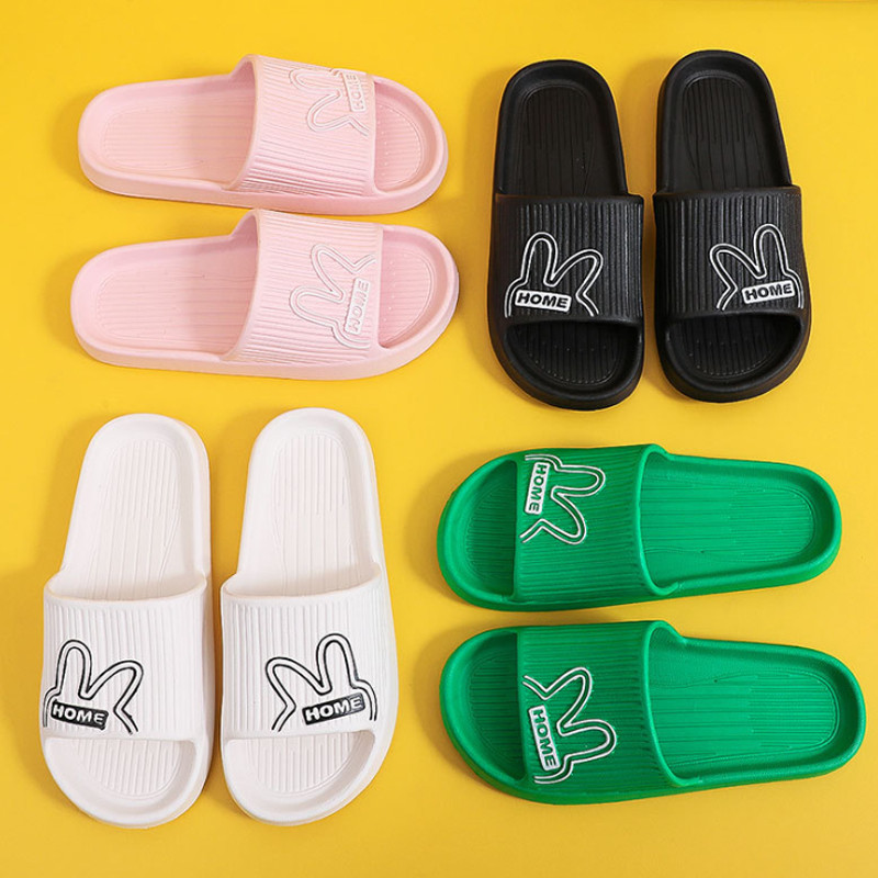 Сладко мече Домашни чехли Мъжки джапанки Дамски меки EVA дебели подметки Плъзгачи Летни сандали Двойки Чехли Неплъзгащи се обувки за баня