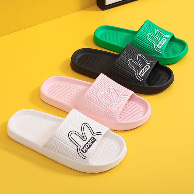 Сладко мече Домашни чехли Мъжки джапанки Дамски меки EVA дебели подметки Плъзгачи Летни сандали Двойки Чехли Неплъзгащи се обувки за баня