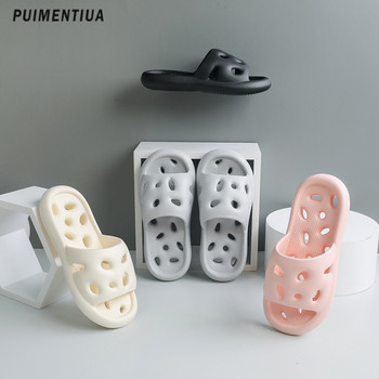 Ανδρικές παντόφλες μπάνιου ντους με κούφια γυναικεία slides Καλοκαιρινά παπούτσια EVA Μαλακές αντιολισθητικές σαγιονάρες για εσωτερικούς χώρους Ζευγάρι εξωτερικού χώρου