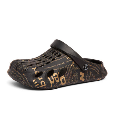 SOLIBEN Ikdienas Vīriešu Vasaras Kurpes Sandales Čības Vīriešu Graden Apavi Tupeles Sandales Āra Modes Apdruka Pludmales čības Flip-flop