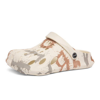 SOLIBEN Ikdienas Vīriešu Vasaras Kurpes Sandales Čības Vīriešu Graden Apavi Tupeles Sandales Āra Modes Apdruka Pludmales čības Flip-flop