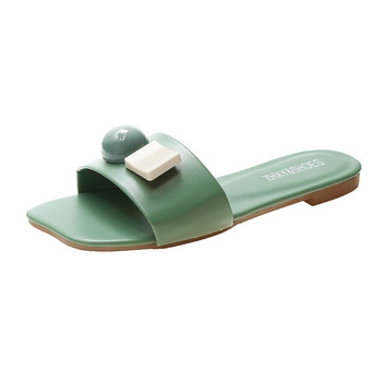 Дамски летни сандали за открито 2022 г. Нови дамски плажни джапанки Модни женски сандали с отворени пръсти от PU кожа Дамски плажни обувки