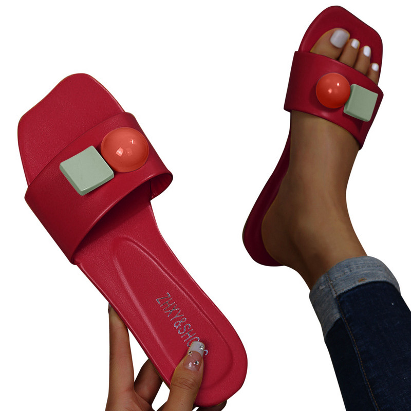 Sandale de vară în aer liber 2022 pentru femei, sandale de plajă pentru femei, pantofi de plajă, de modă, din piele PU