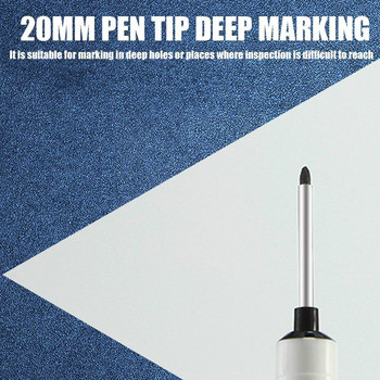 Многофункционални маркери с дълга глава Баня Дървообработка Deep Mark Метални химикалки Маркер Дупка Стоки Стъкло O0J3